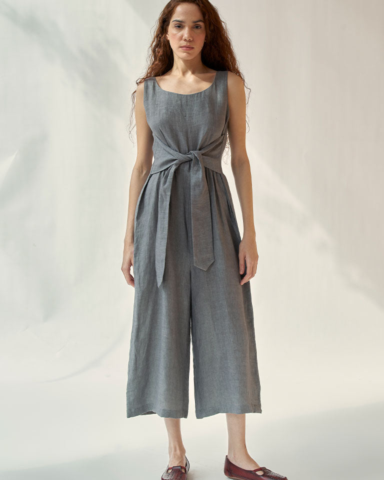 Beyond Basic Grey Jumpsuit JUMPSUITS IKKIVI