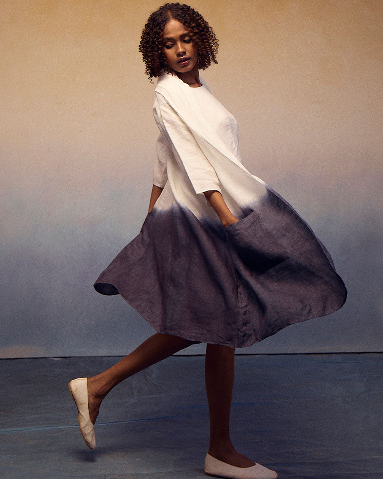 Joy Ombre Ivory Charcoal Suit Set SETS IKKIVI