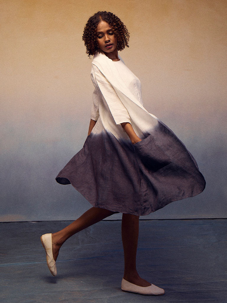 Joy Ombre Ivory Charcoal Suit Set SETS IKKIVI