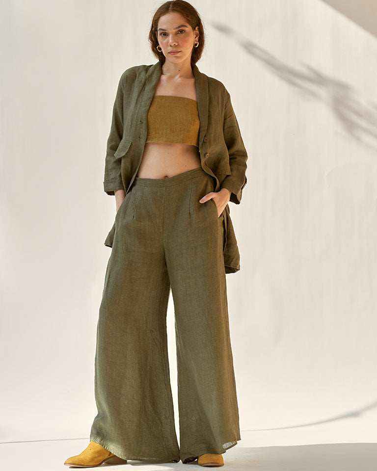 My Fav Green Oversized Blazer Set SETS IKKIVI