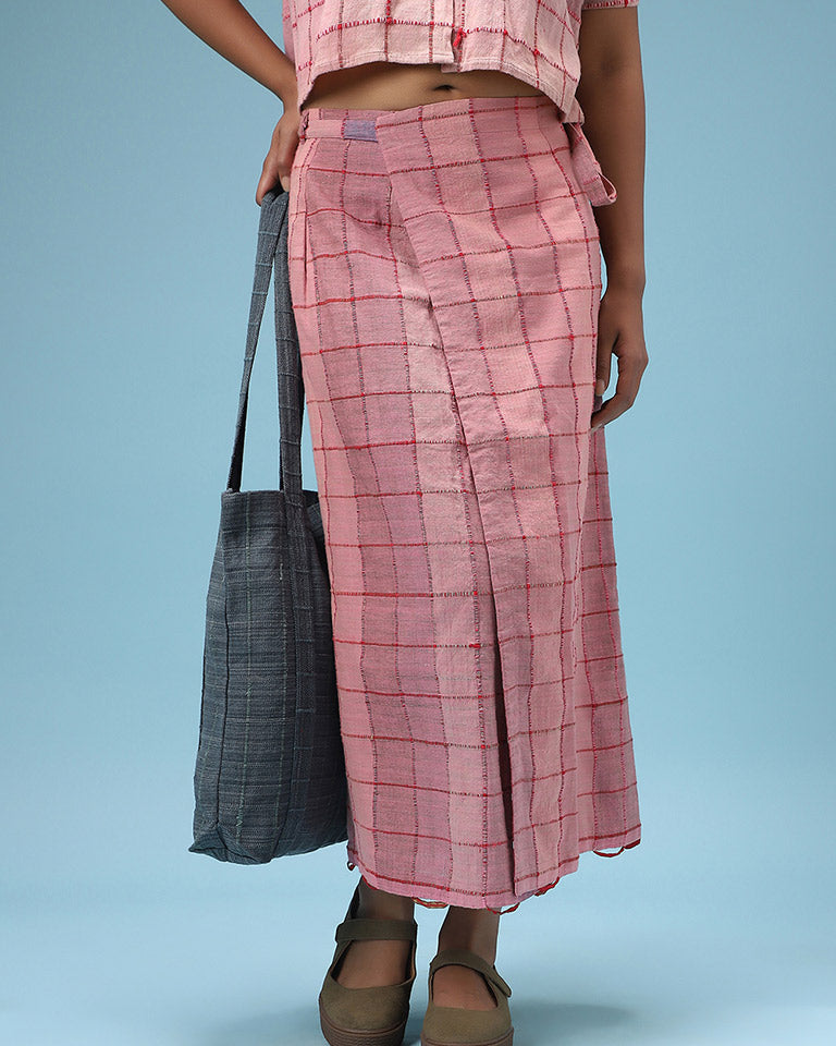 Pink Lungi Wrap Skirt BOTTOMS IRO IRO