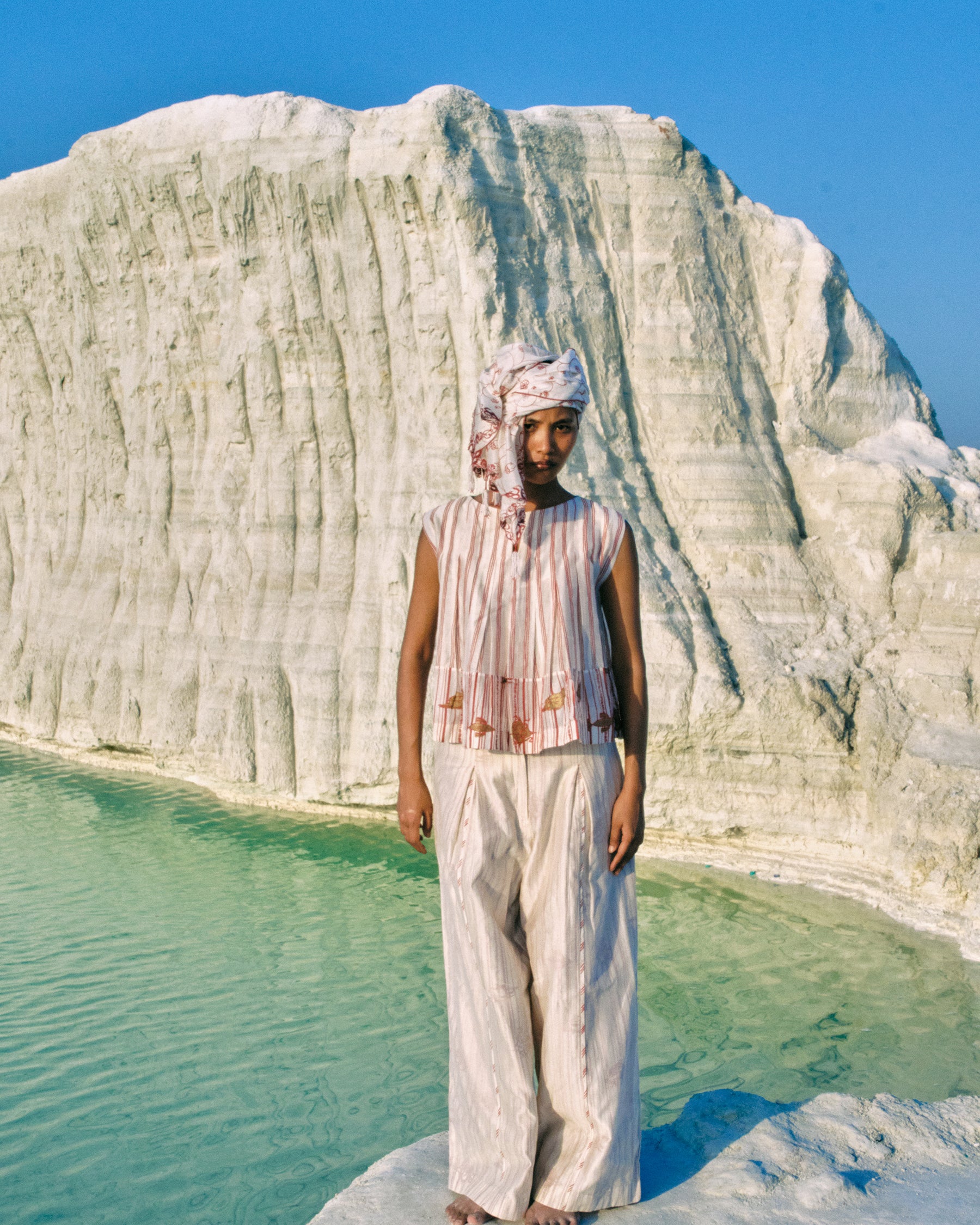 May Box Pleat Top TOPS Ahmev