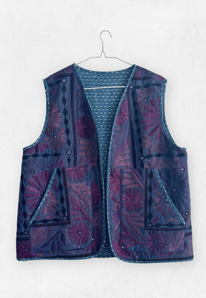 Naz Waistcoat JACKETS IKKIVI One Size Pattern 2 Cotton