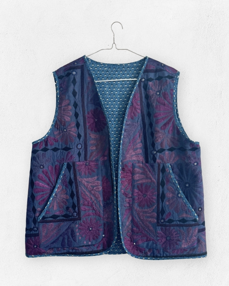 Naz Waistcoat JACKETS IKKIVI One Size Pattern 2 Cotton