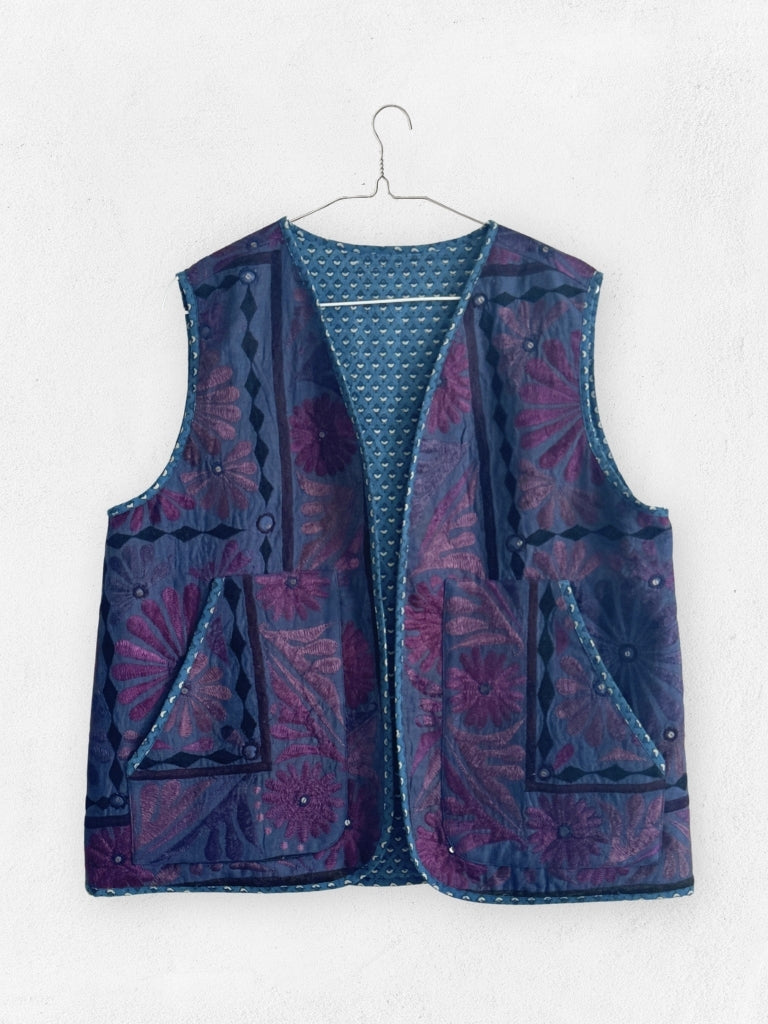 Naz Waistcoat JACKETS IKKIVI One Size Pattern 2 Cotton