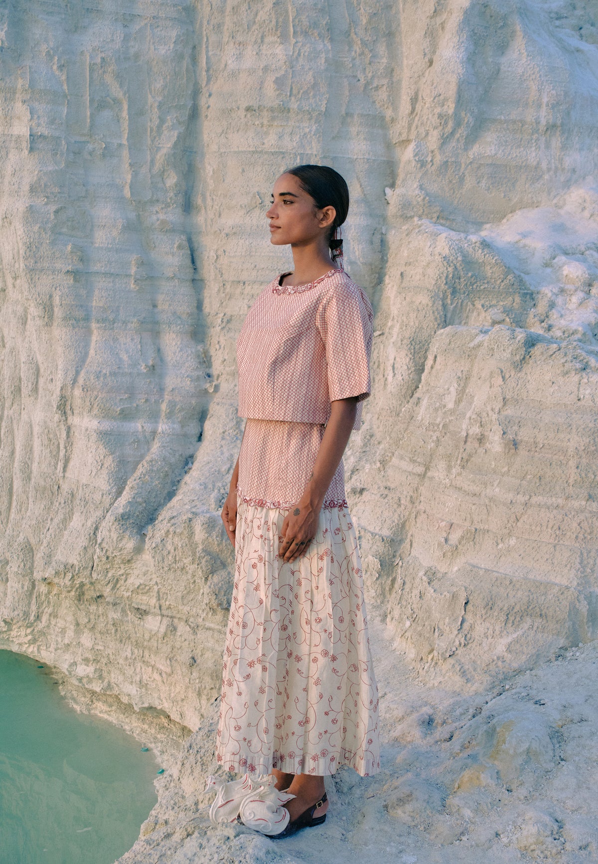 Hnin Quilted Skirt BOTTOMS Ahmev