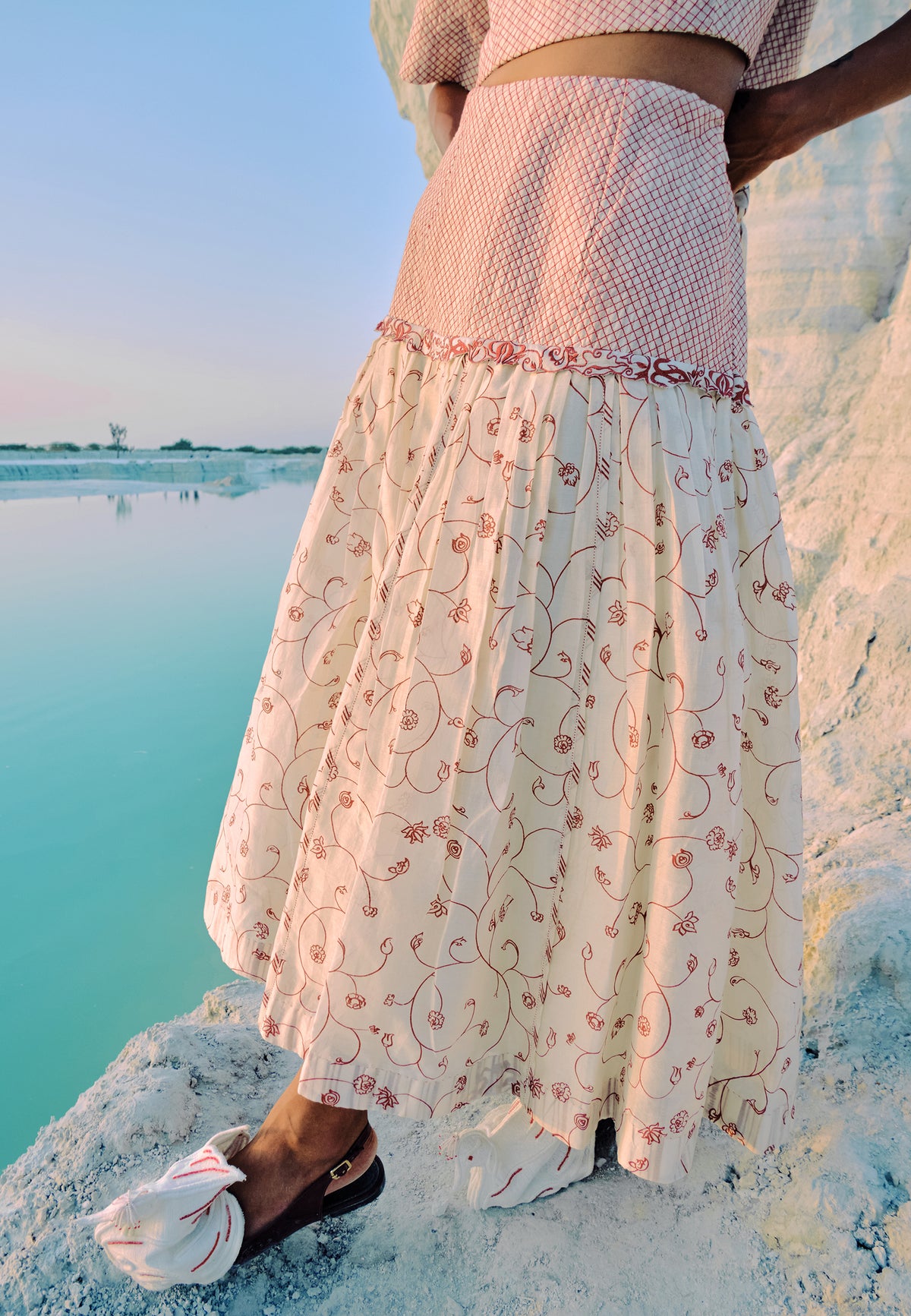 Hnin Quilted Skirt BOTTOMS Ahmev
