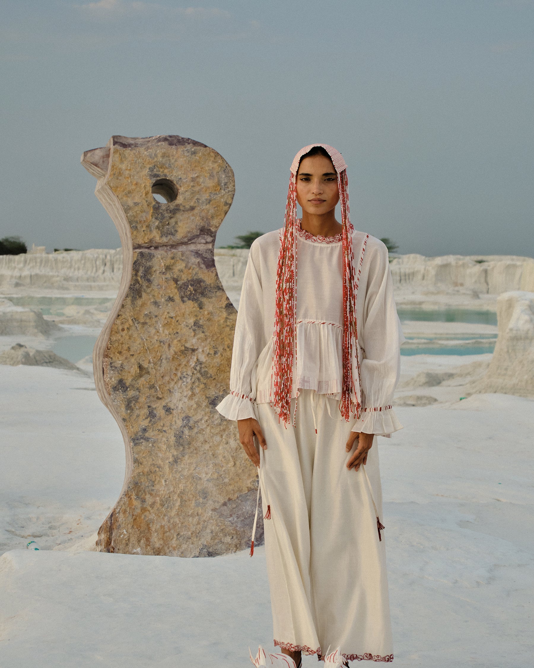 Thiri Embroidered Pants BOTTOMS Ahmev