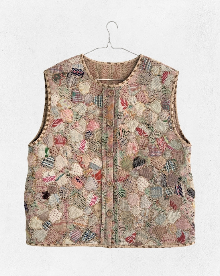 Mizumi Vest JACKETS IKKIVI One Size Pattern 2 Cotton