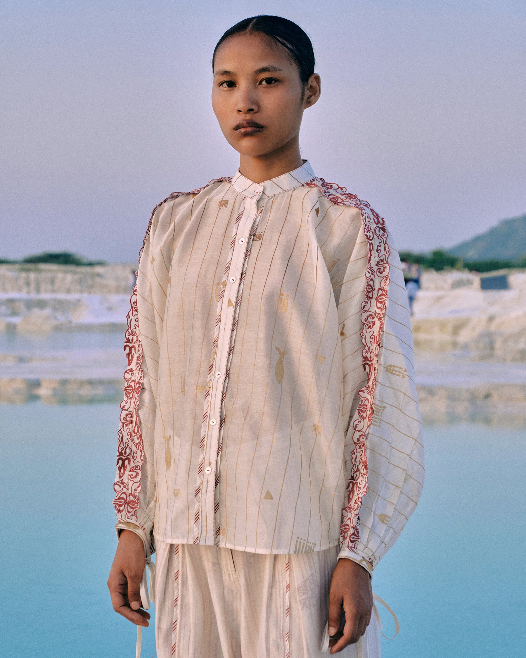 Shwe Stripe Dolman Shirt TOPS Ahmev