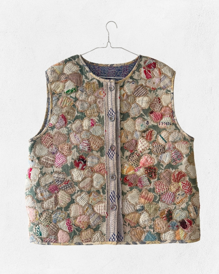 Mizumi Vest JACKETS IKKIVI One Size Pattern 4 Cotton