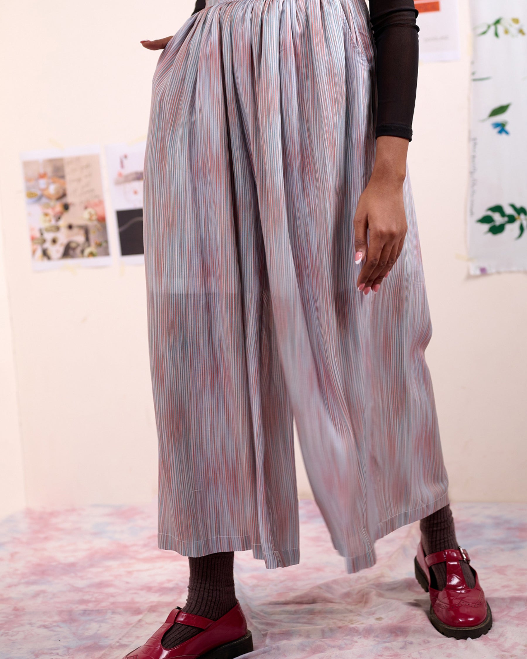 Rehno Striped Pants BOTTOMS Doodlage