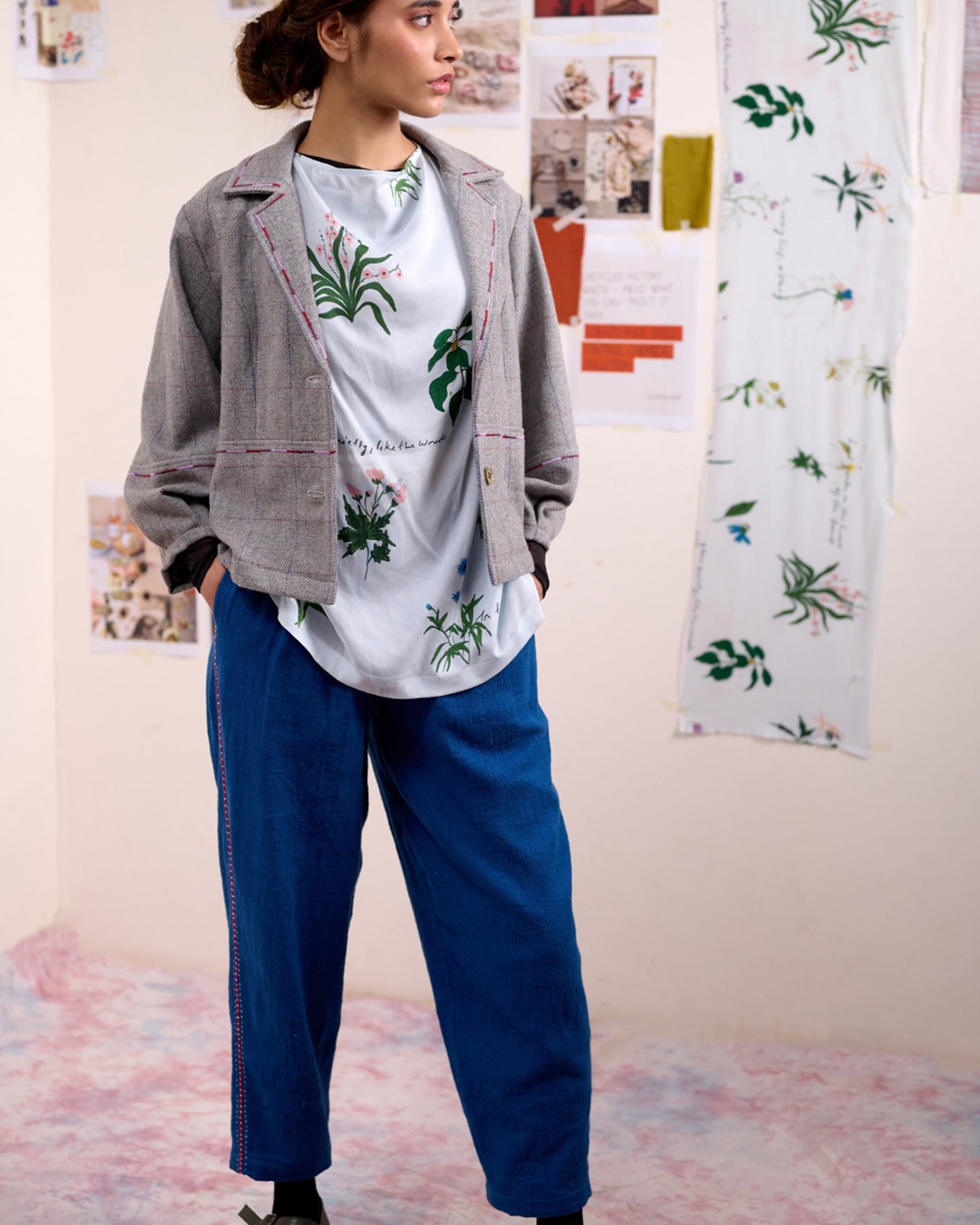 Oren Blue Pants BOTTOMS Doodlage