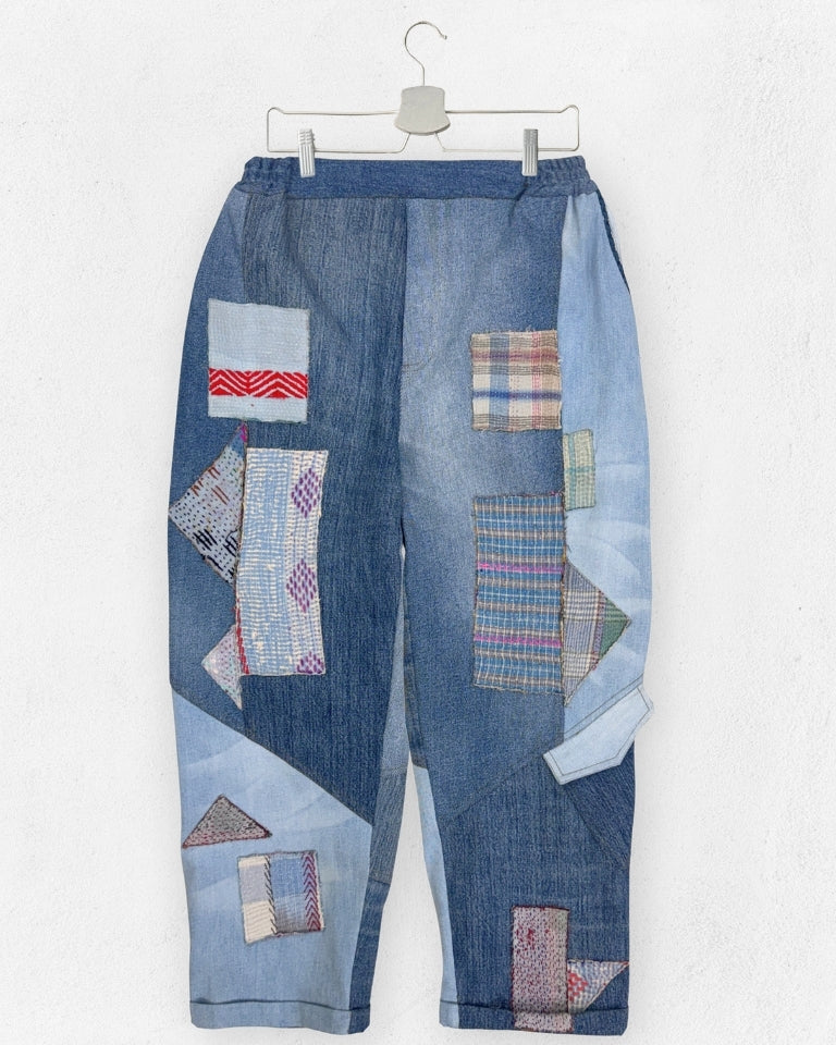 Aki Pants BOTTOMS IKKIVI One Size Pattern 2 Cotton