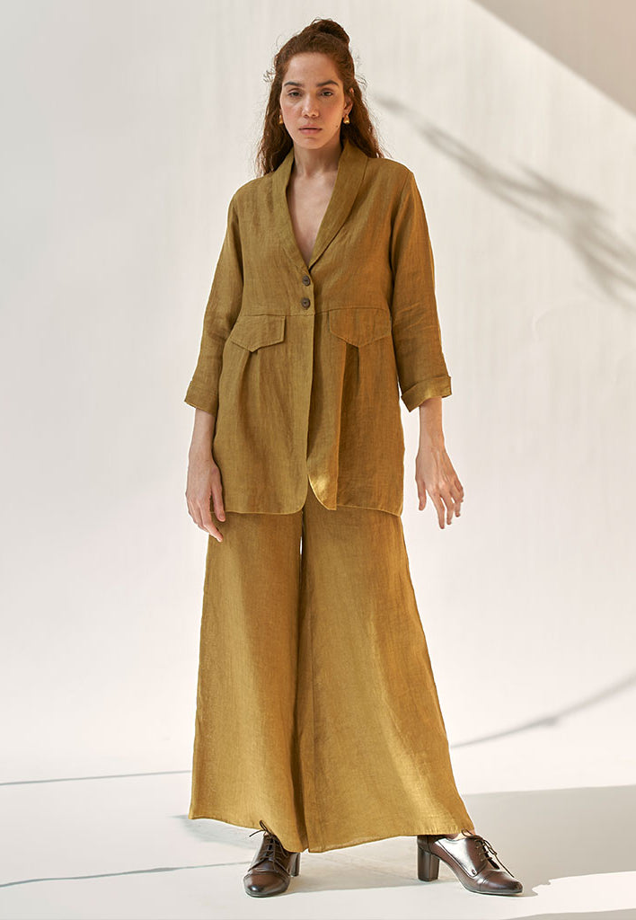 My Fav Mustard Oversized Blazer Set SETS IKKIVI