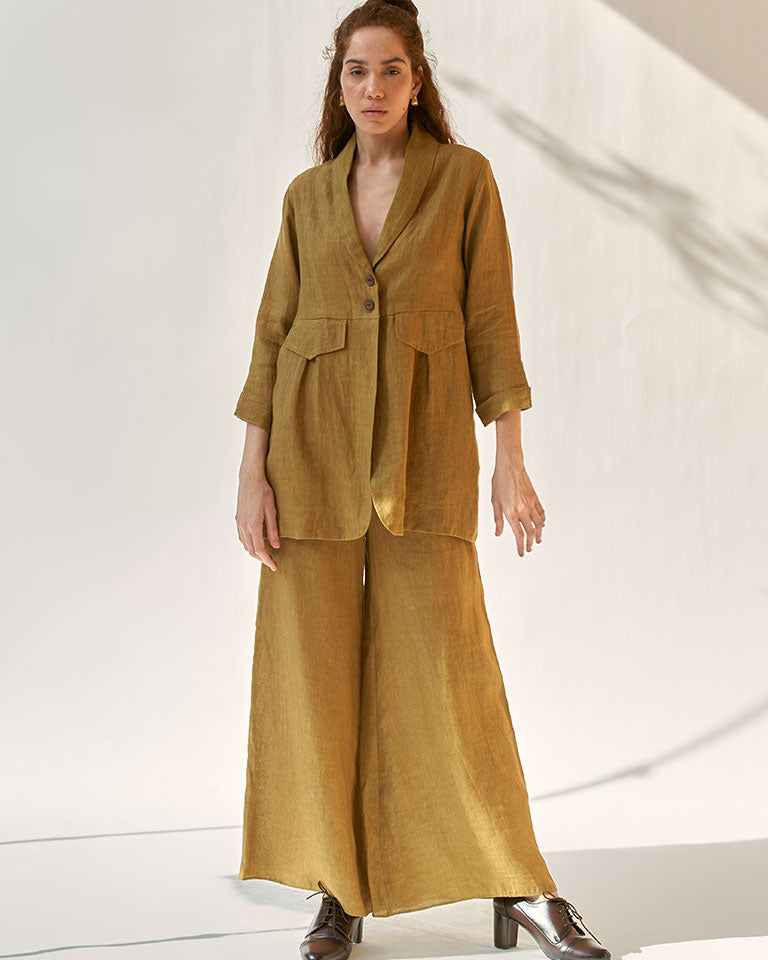 My Fav Mustard Oversized Blazer Set SETS IKKIVI