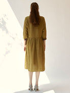 In The Moment Mustard Dress DRESSES IKKIVI