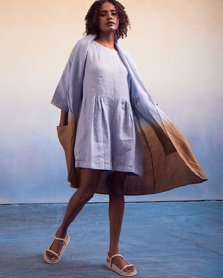 Joy Ombre Blue Khaki Suit Set SETS IKKIVI