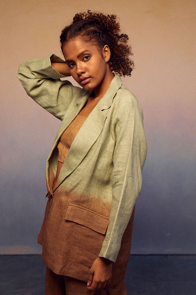 Ombre Classic Suit Set Green Cocoa SETS IKKIVI