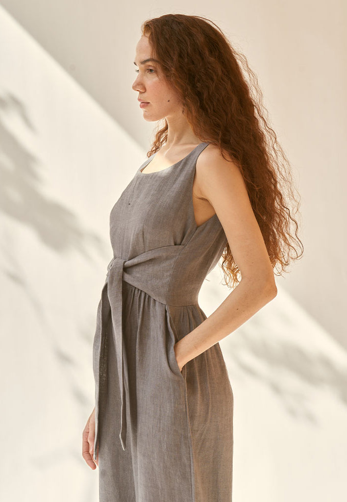 Beyond Basic Grey Jumpsuit JUMPSUITS IKKIVI