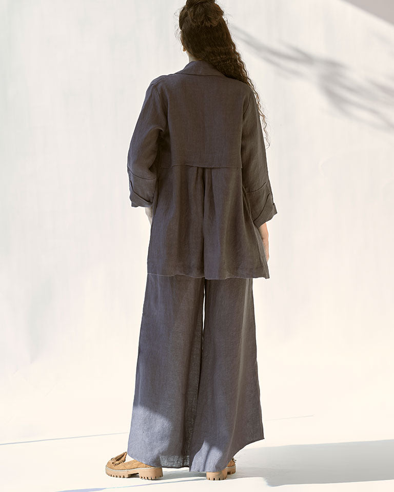 My Fav Charcoal Oversized Blazer Set SETS IKKIVI