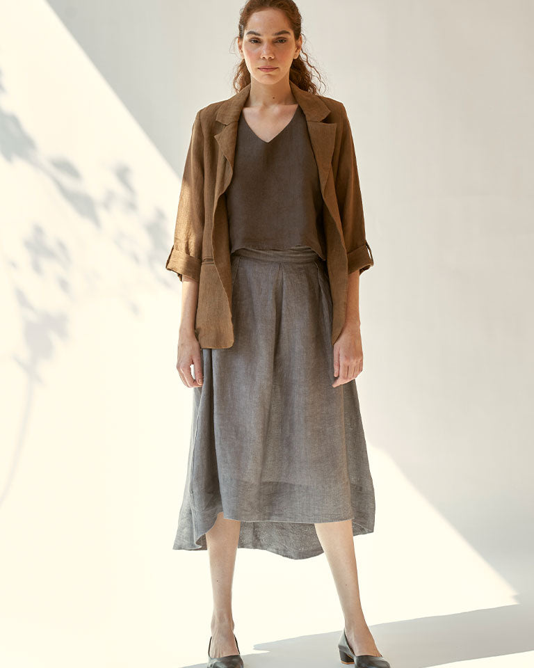 Today's Mood Brown Skirt Set SETS IKKIVI