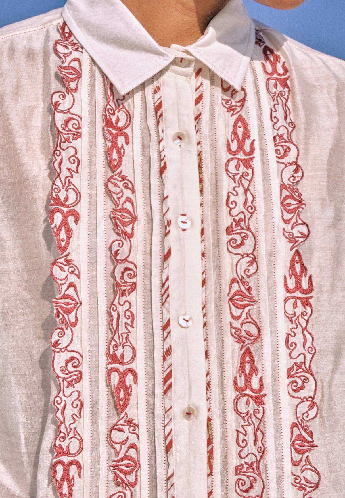 Lwin Classic Lace Shirt TOPS Ahmev