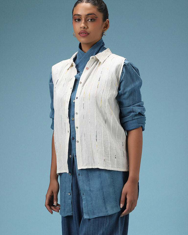 Threaded Horizon Cotton Top TOPS IRO IRO