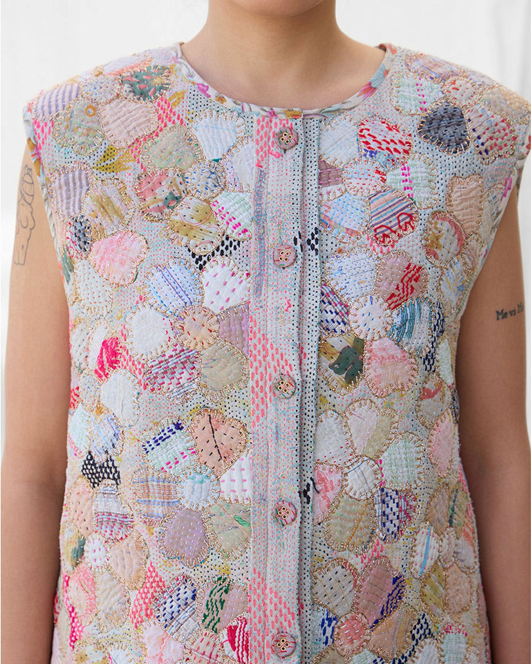 Mizumi Vest JACKETS IKKIVI One Size Pattern 1 Cotton