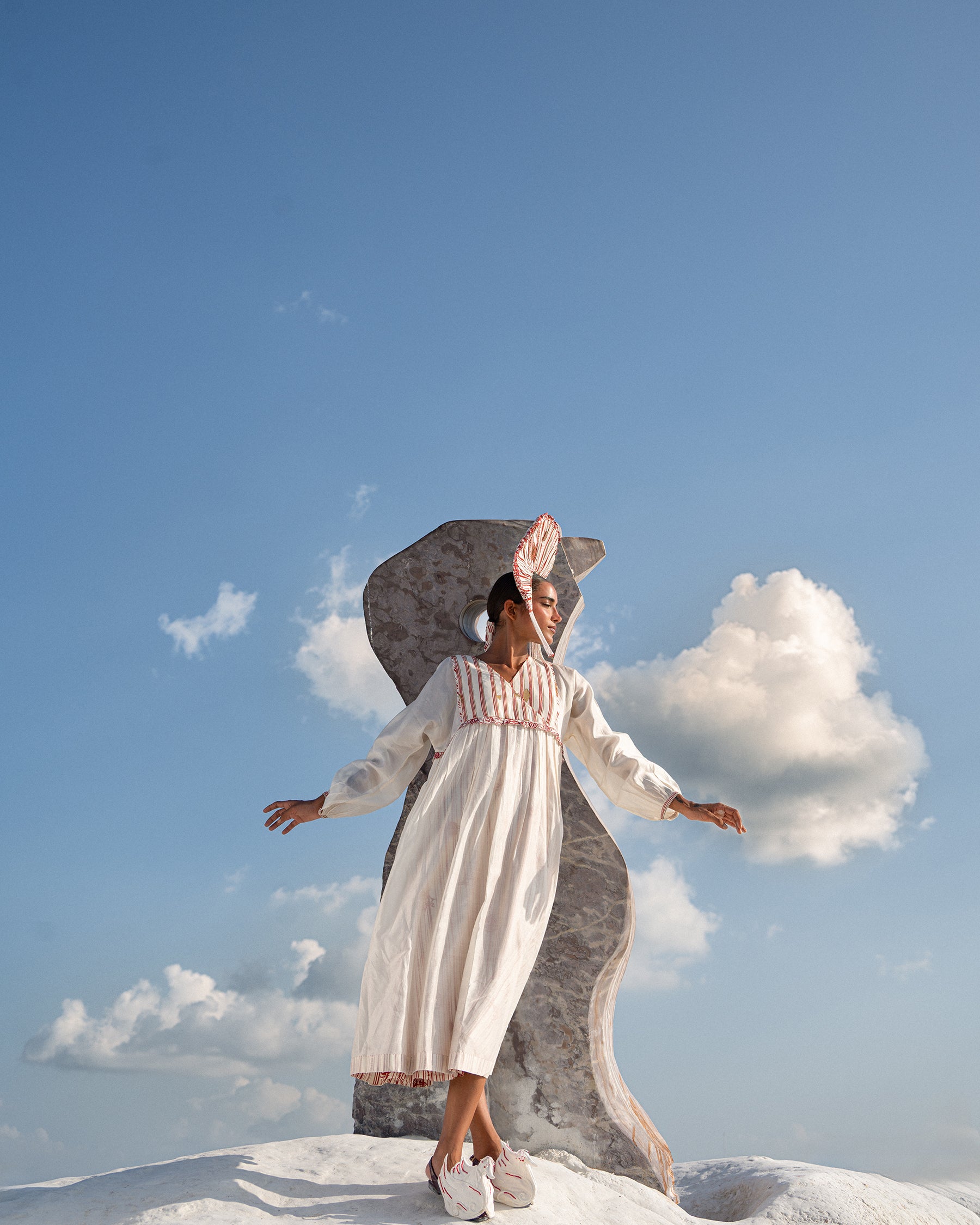 Su Mon Square Sleeve Dress DRESSES Ahmev