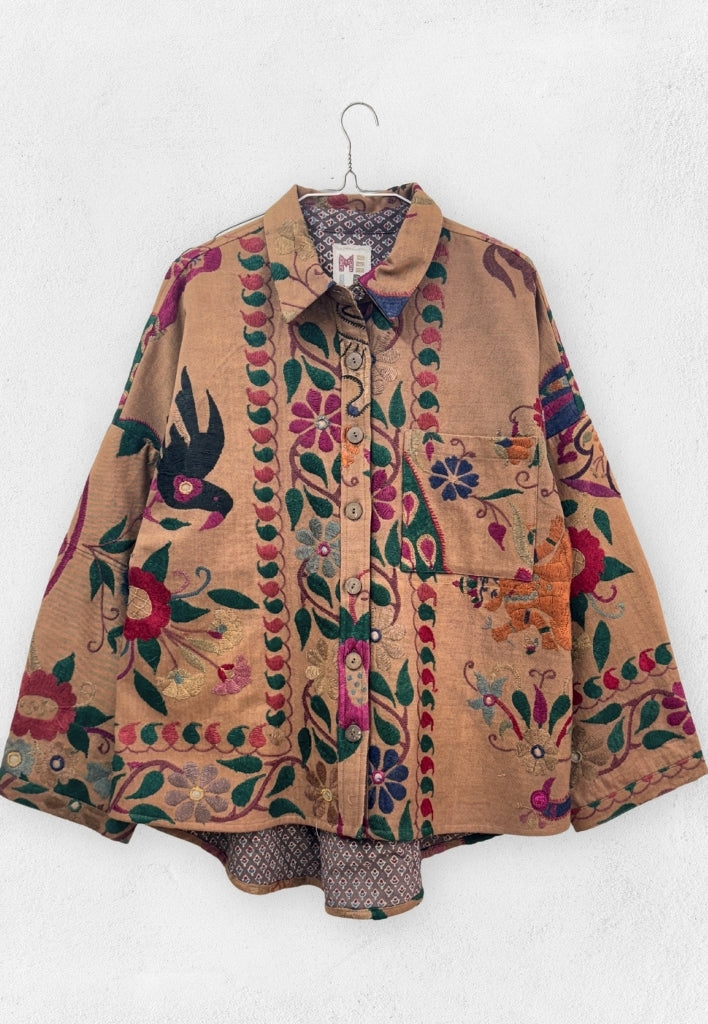 Mivaan Shacket TOPS IKKIVI One Size Pattern 2 Cotton