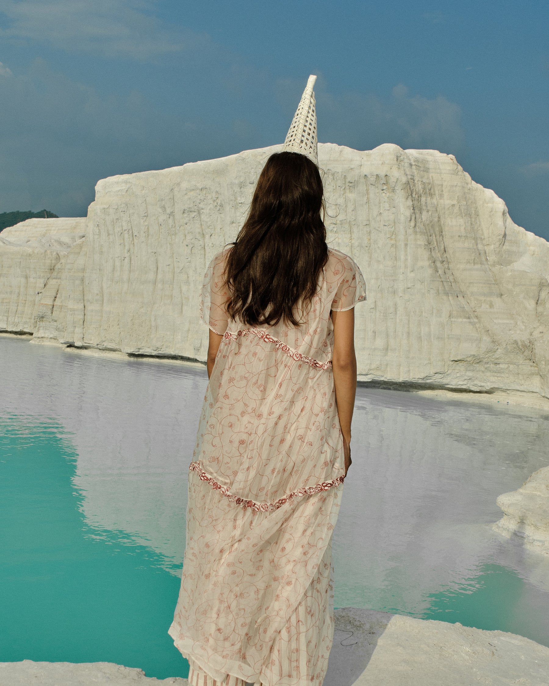 Ei Mon Organza Tier Dress DRESSES Ahmev