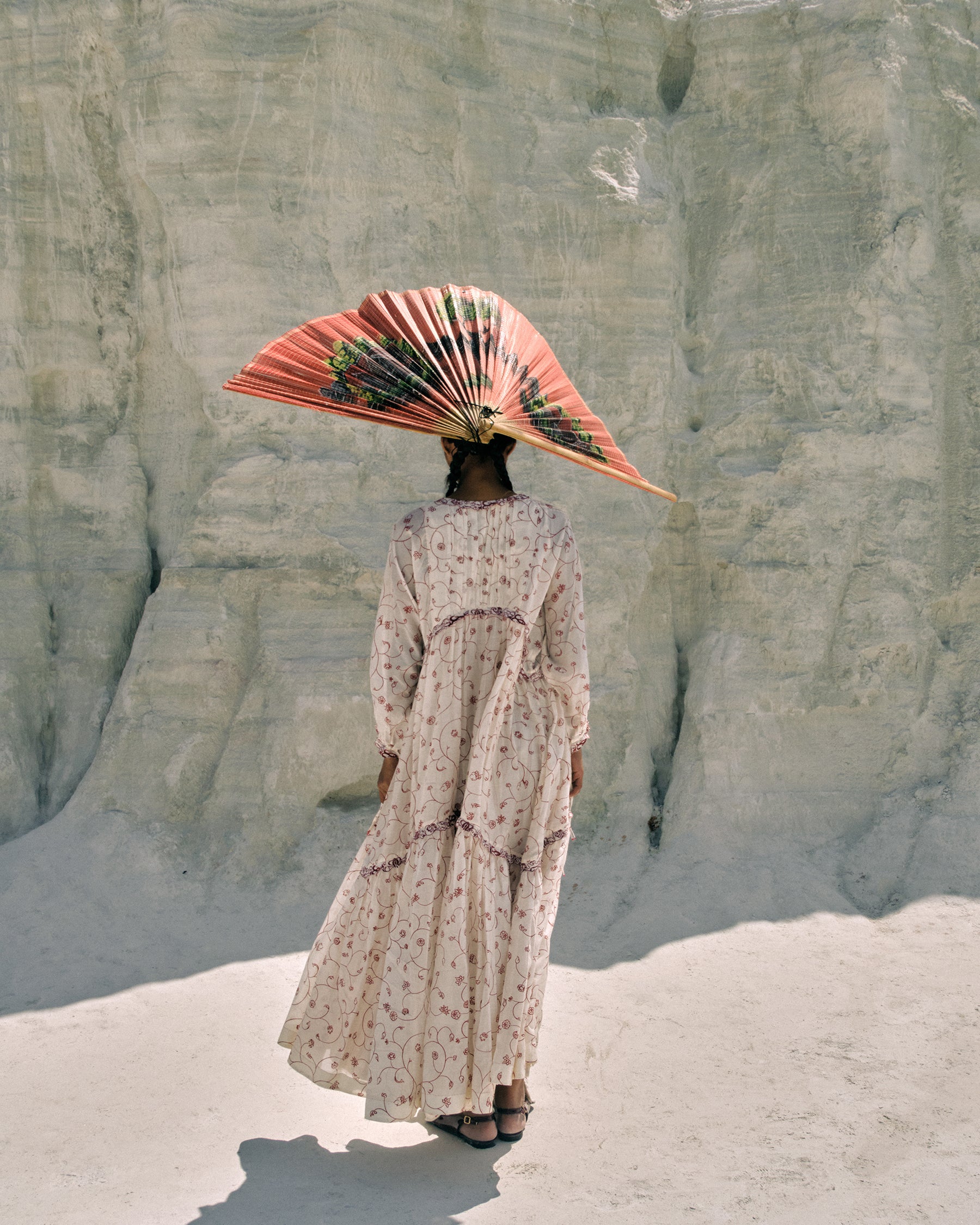 Min Maw Chanderi Tier Dress DRESSES Ahmev