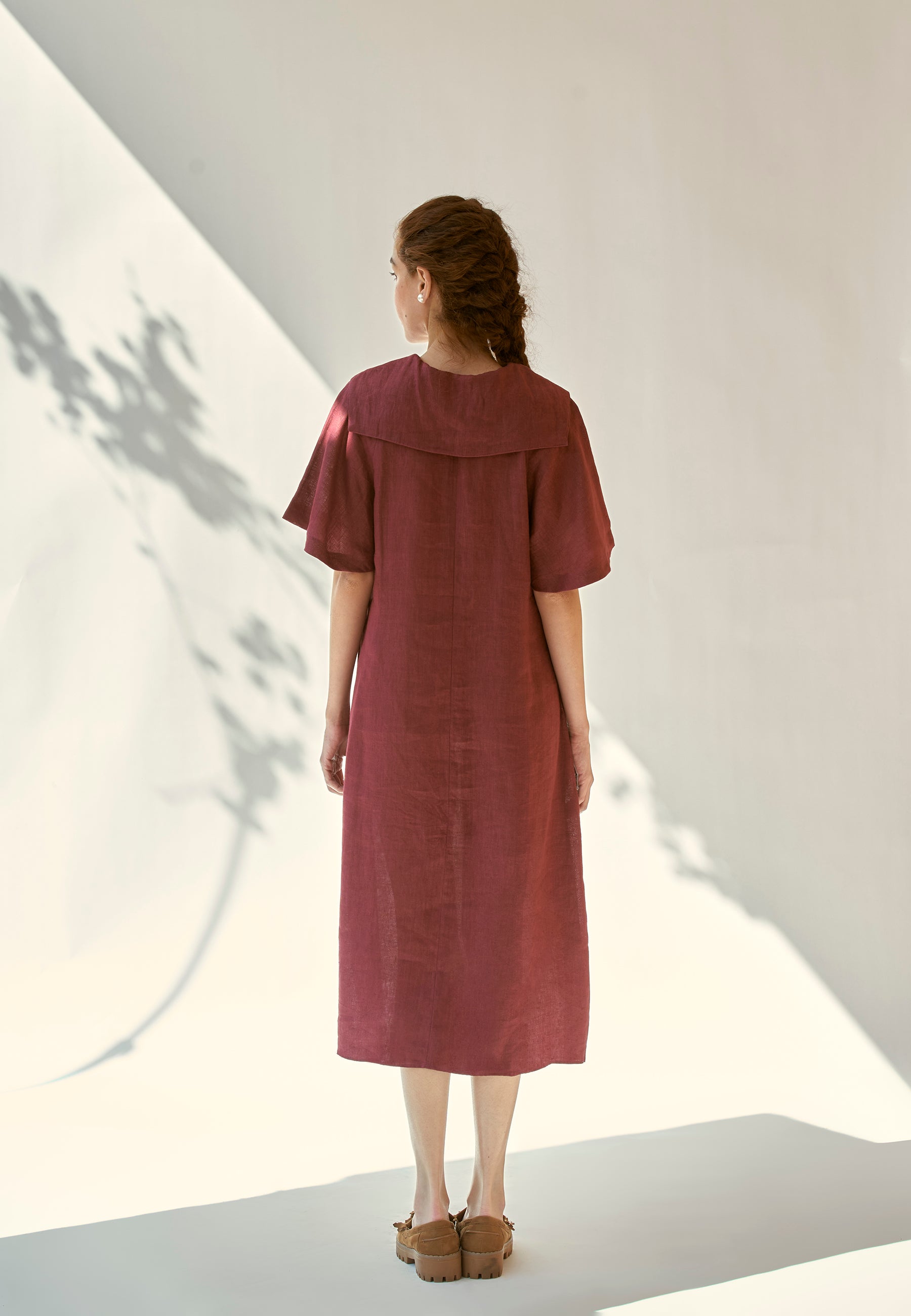 Anytime Burgundy Dress DRESSES IKKIVI