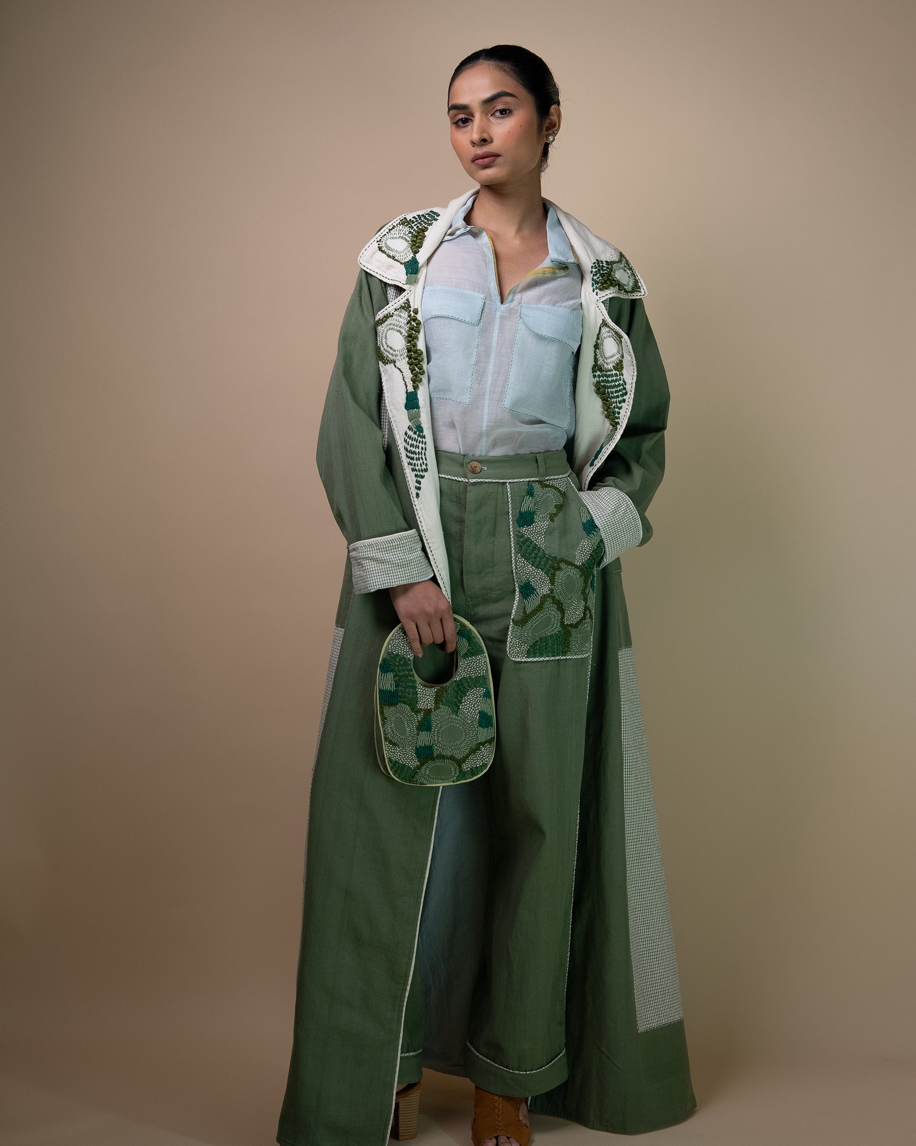 Meadows Unisex Colour Blocked Trench JACKETS IKKIVI