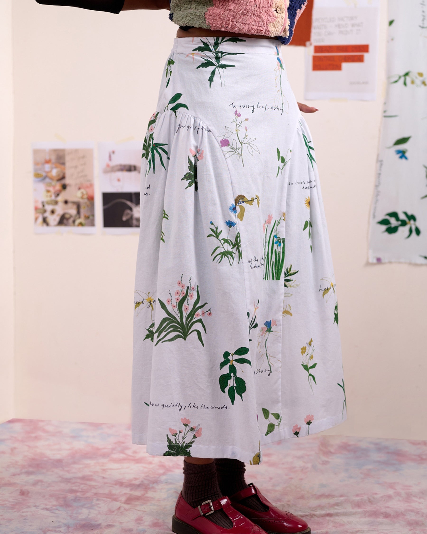 Velora Printed Skirt BOTTOMS Doodlage