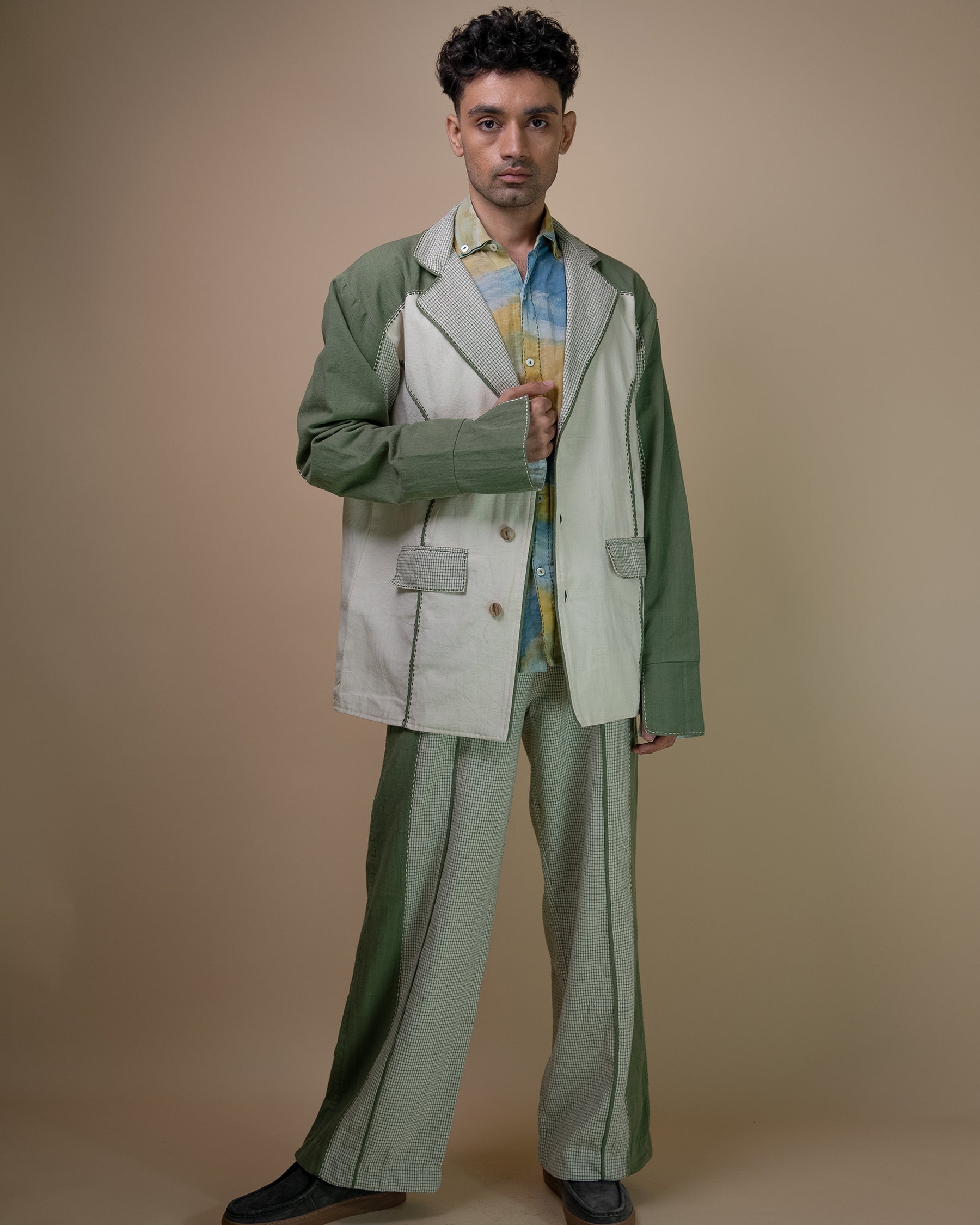 Meadows Unisex Colour Blocked Blazer JACKETS IKKIVI