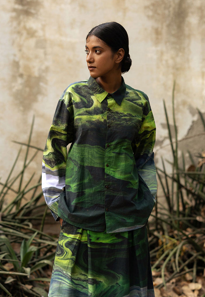 Earo Green Shirt TOPS Doodlage