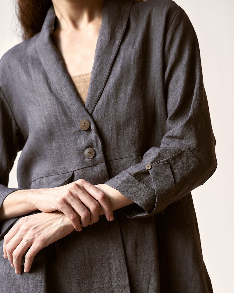 My Fav Charcoal Oversized Blazer Set SETS IKKIVI