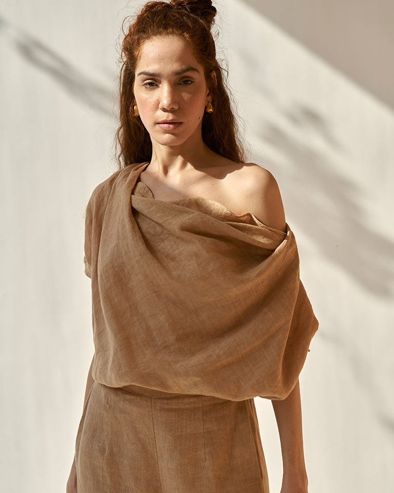 Khaki Cowl Set SETS IKKIVI