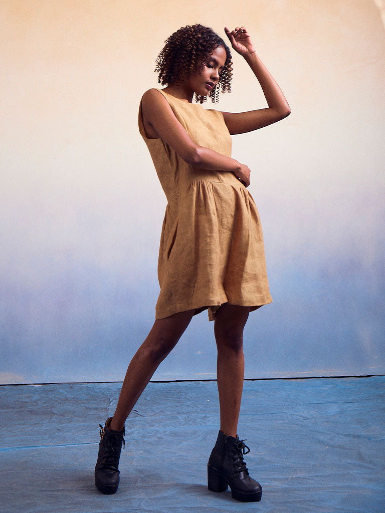 Joy Ombre Mustard Charcoal Suit Set SETS IKKIVI