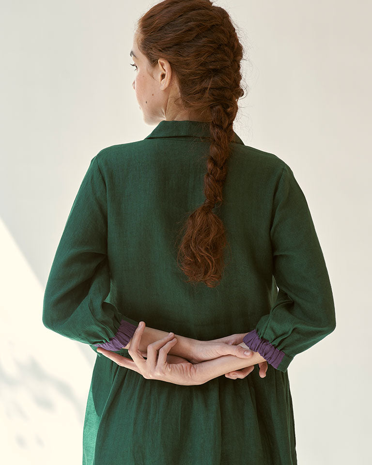 In The Moment Green Dress DRESSES IKKIVI