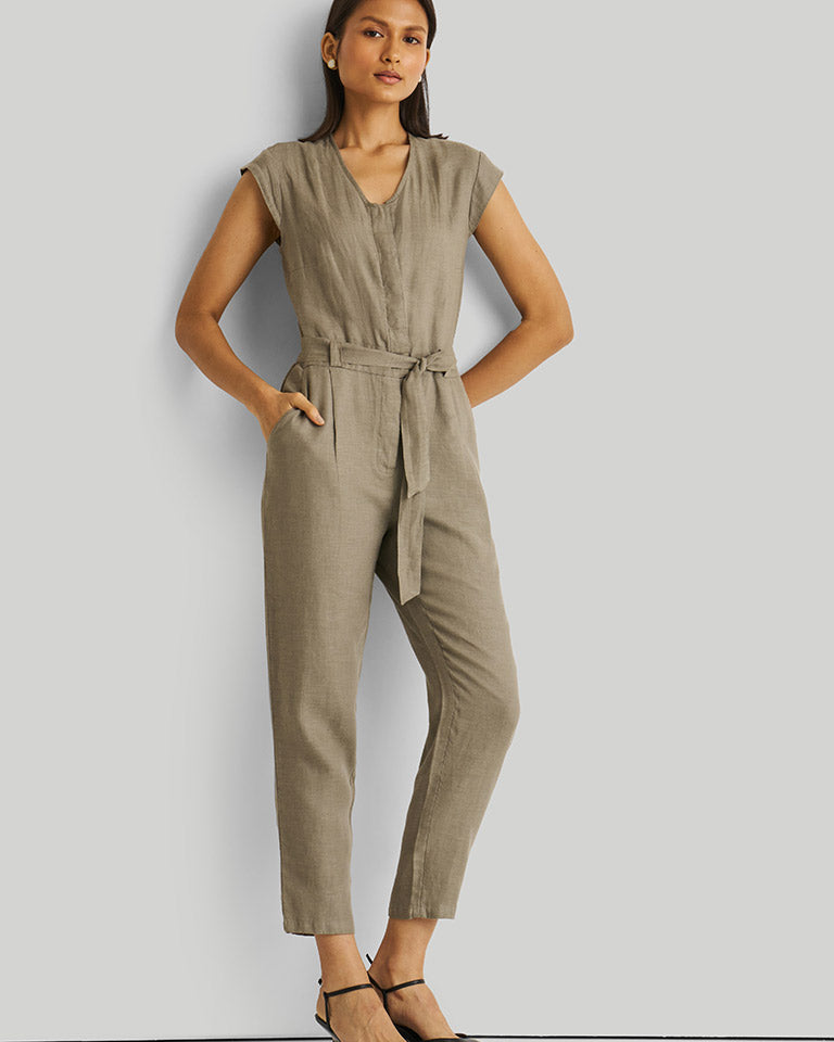 Evening Chai Green Jumpsuit JUMPSUITS Reistor