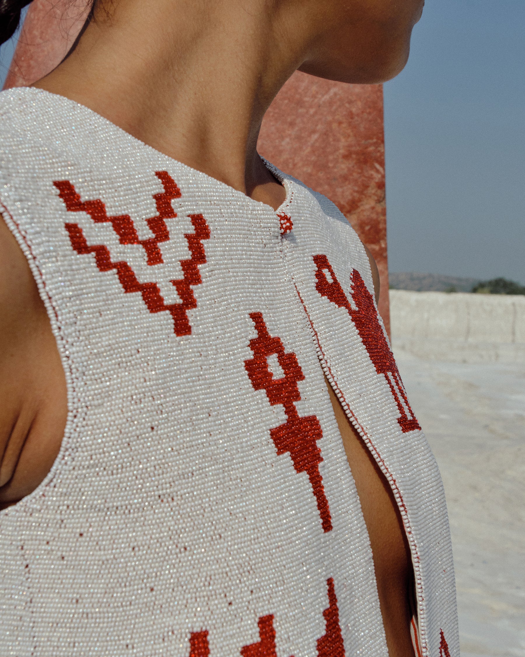 Wuna Beaded Vest JACKETS Ahmev