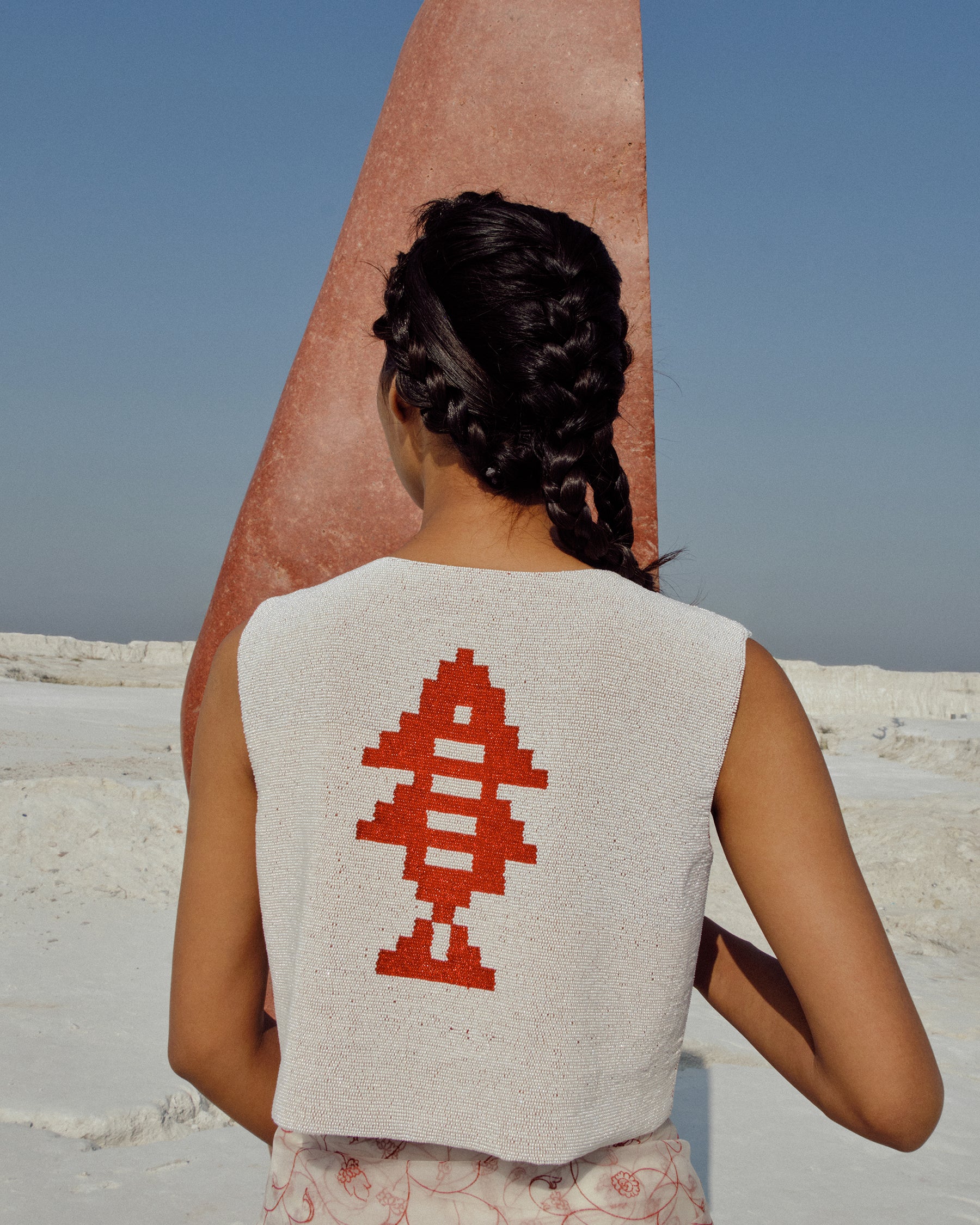 Wuna Beaded Vest JACKETS Ahmev