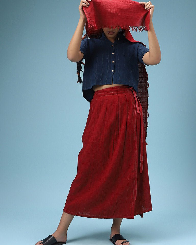 Rakta Upcycled Kala Cotton Skirt BOTTOMS IRO IRO