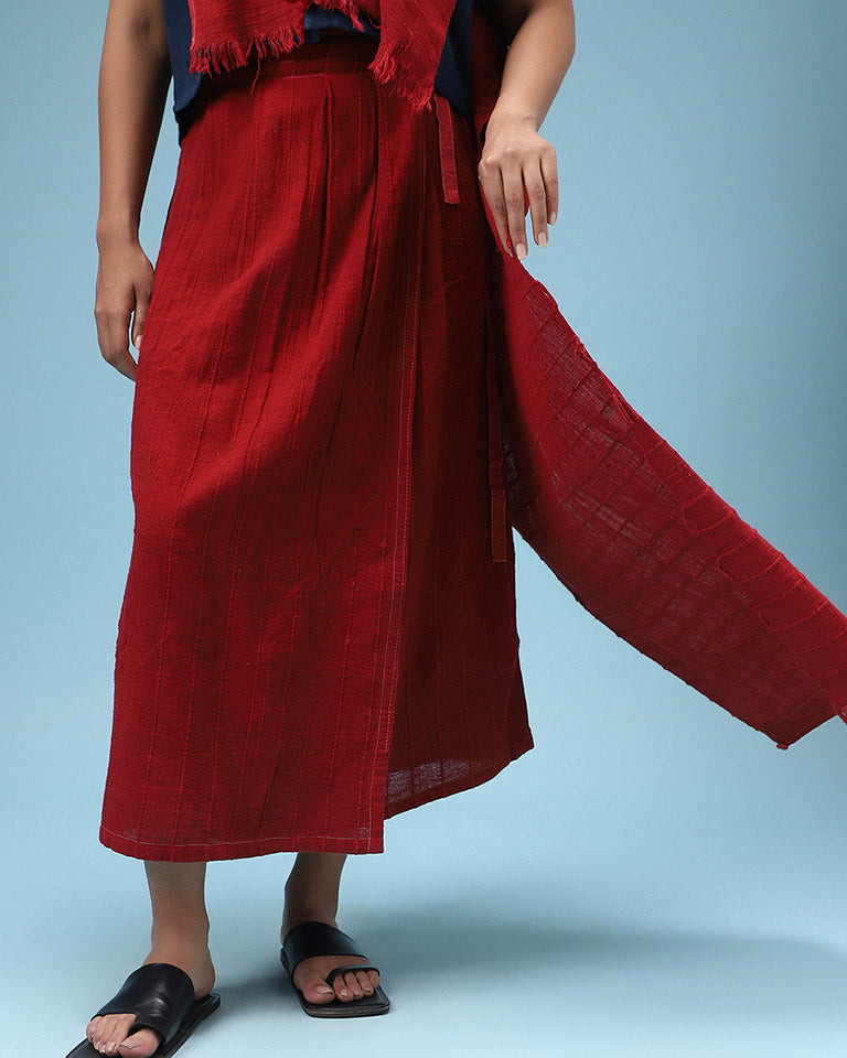 Rakta Upcycled Kala Cotton Skirt BOTTOMS IRO IRO