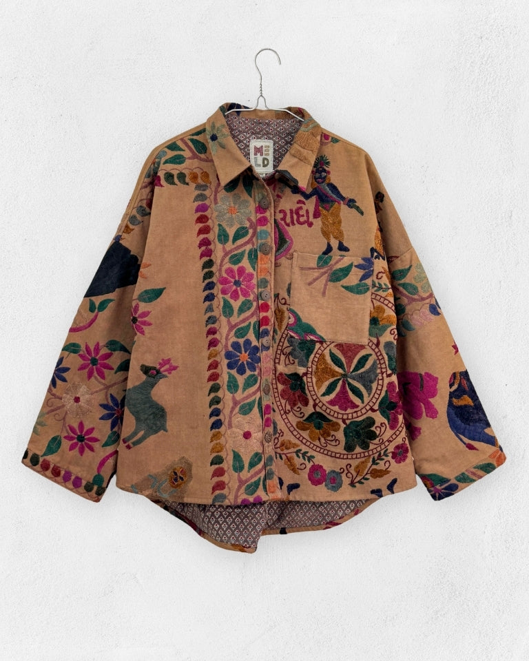 Mivaan Shacket TOPS IKKIVI One Size Pattern 5 Cotton