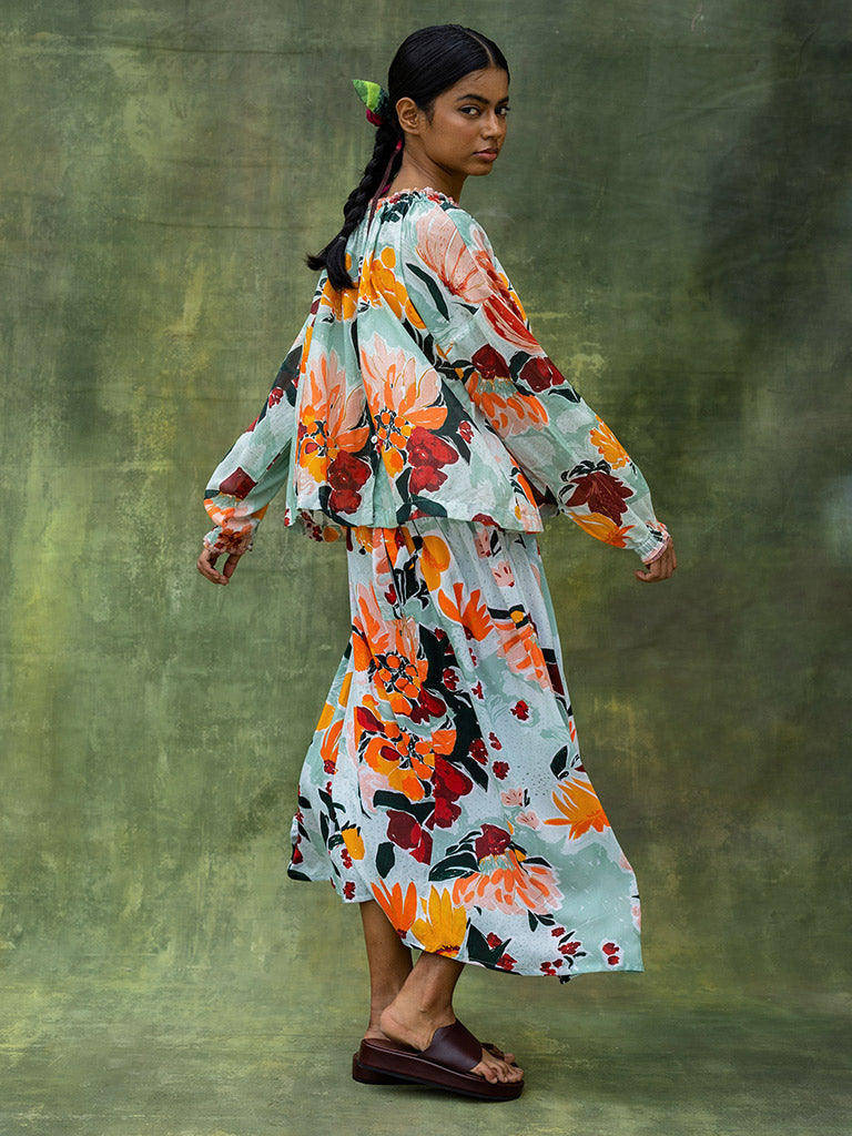 Aura Printed Top TOPS Doodlage