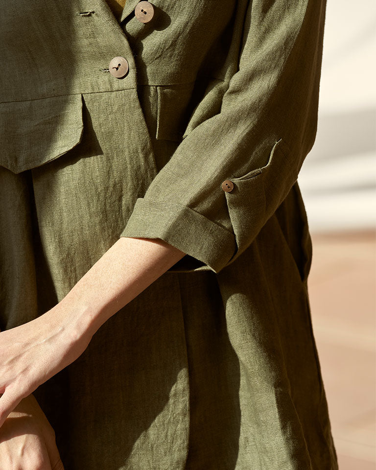 My Fav Green Oversized Blazer Set SETS IKKIVI